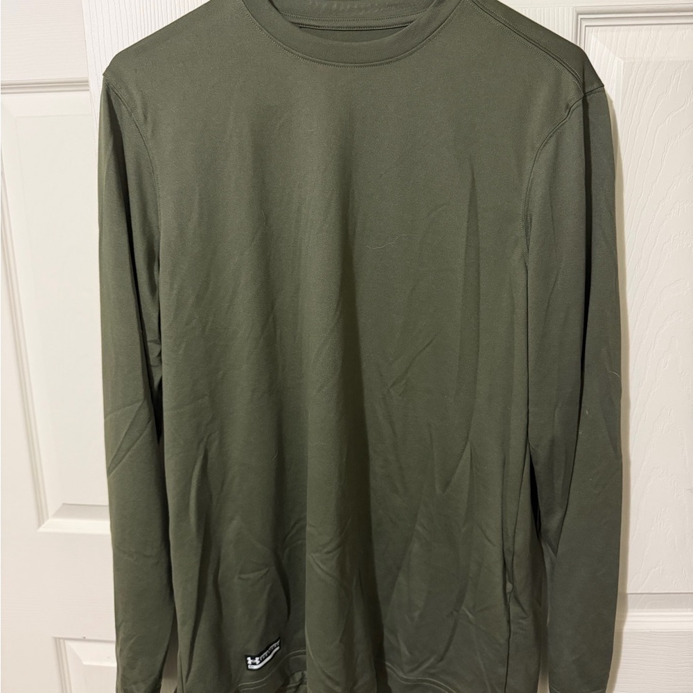Under Armour Men's Olive Green Long Sleeve Tee